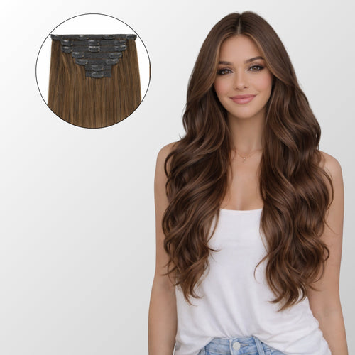 Mocha Royale - Clip-In Hair Extensions