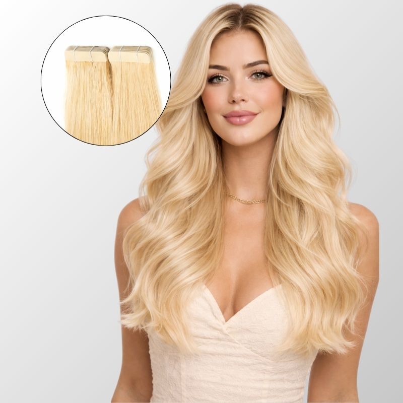 Champagne Glow - Tape-In Hair Extensions