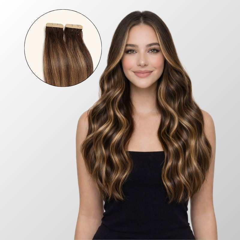 Cognac Kiss - Tape-In Hair Extensions