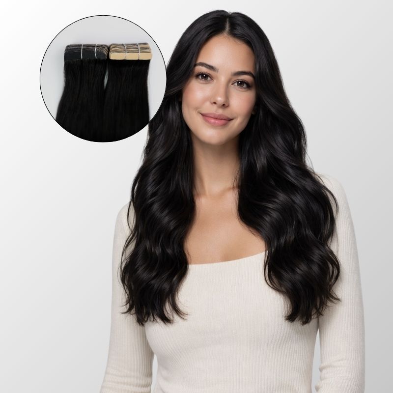 Midnight Noir - Tape-In Hair Extensions